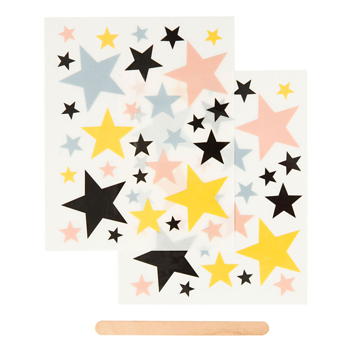 Rub-On Stickers Sterren,2 Vellen