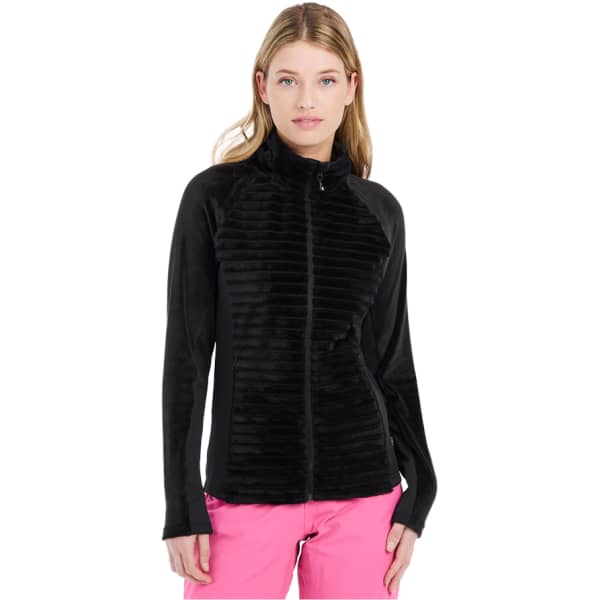 Veste polaire PROTEST PRTDELAY OUTDOOR FULL ZIP TOP W TRUE BLACK
