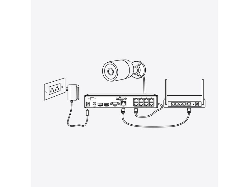 Reolink Netzwerkkamera P330 4K, Weiss 4K PoE Cam mit smarter Erkennung, intelligenter Alarmierung