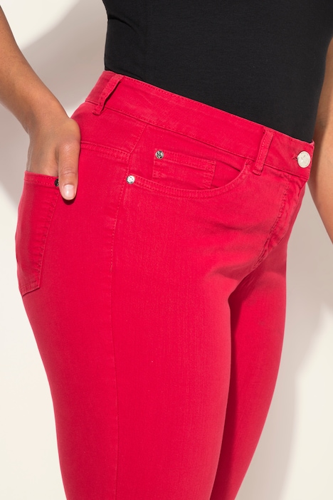 3/4-Jeans, Schlag, 5-Pocket