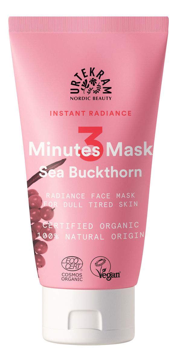 Urtekram Instant Radiance 3 minutes Face Mask - 75 ml