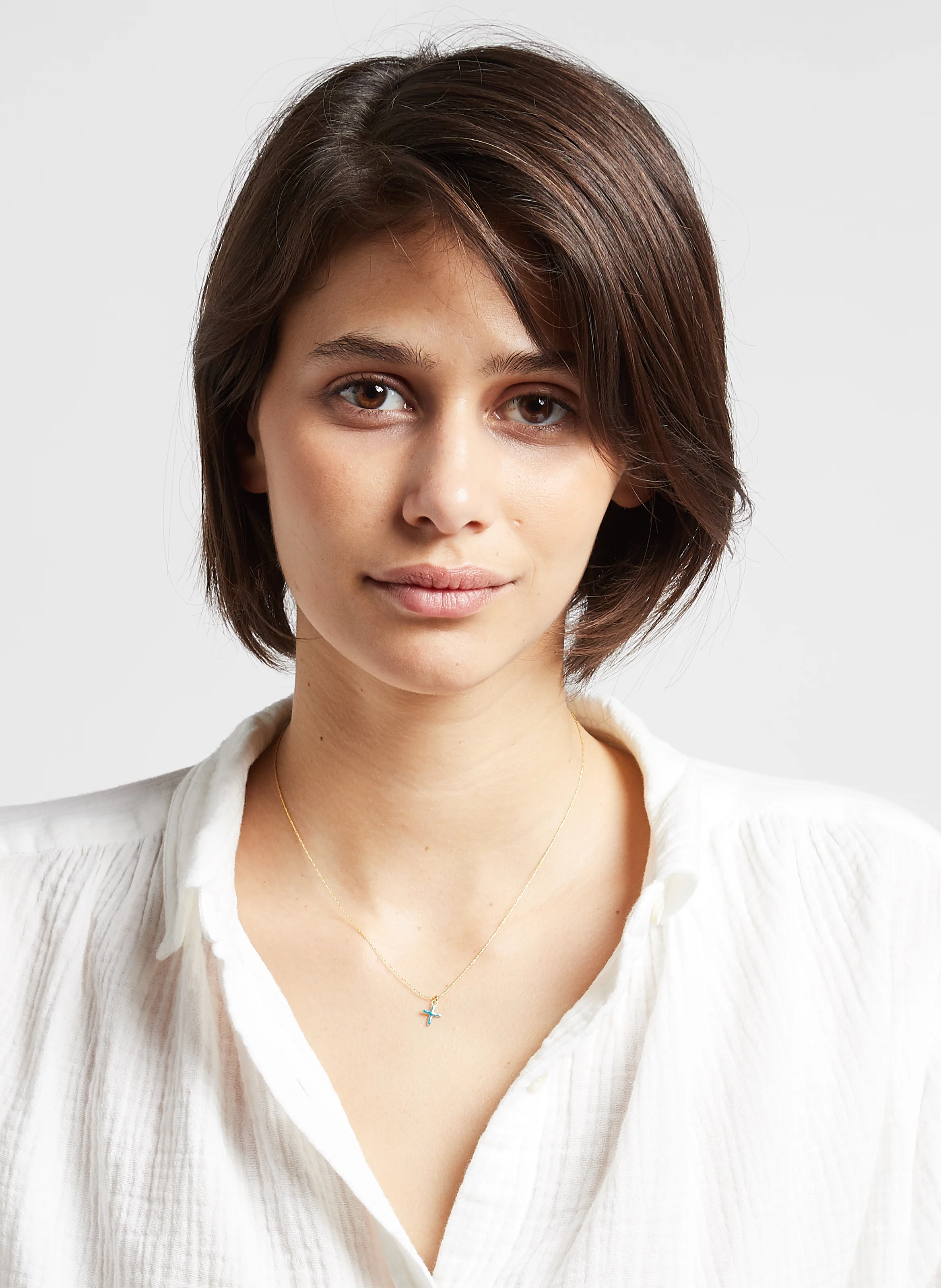 CELESTINA - Collier en plaqué or | Bleu