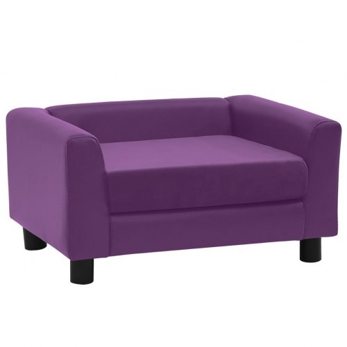 Sofá retangular roxo para cães Vidaxl
