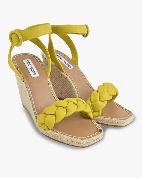 Novah Wedge Sandals Yellow