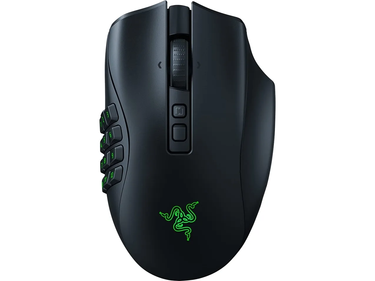 Razer Naga V2 Pro - Mus - ergonomisk - MMO, HyperScroll Pro-hjul, gaming - højrehåndet - optisk - 20 knapper - kablet, trådløs - Bluetooth, USB-C, 2.4 GHz