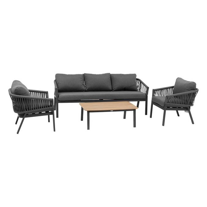 Salon de jardin ORIENGO Anthracite & Graphite