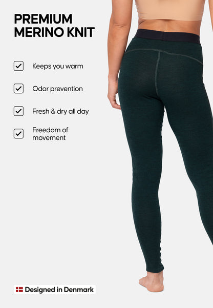 MERINOULD BASELAYER LEGGINGS TIL KVINDER