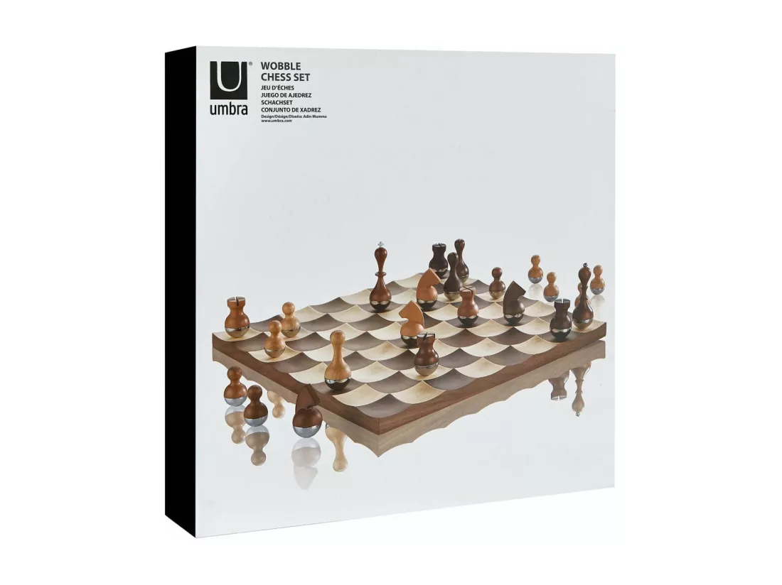 Jeu d'échec en bois Wobble
