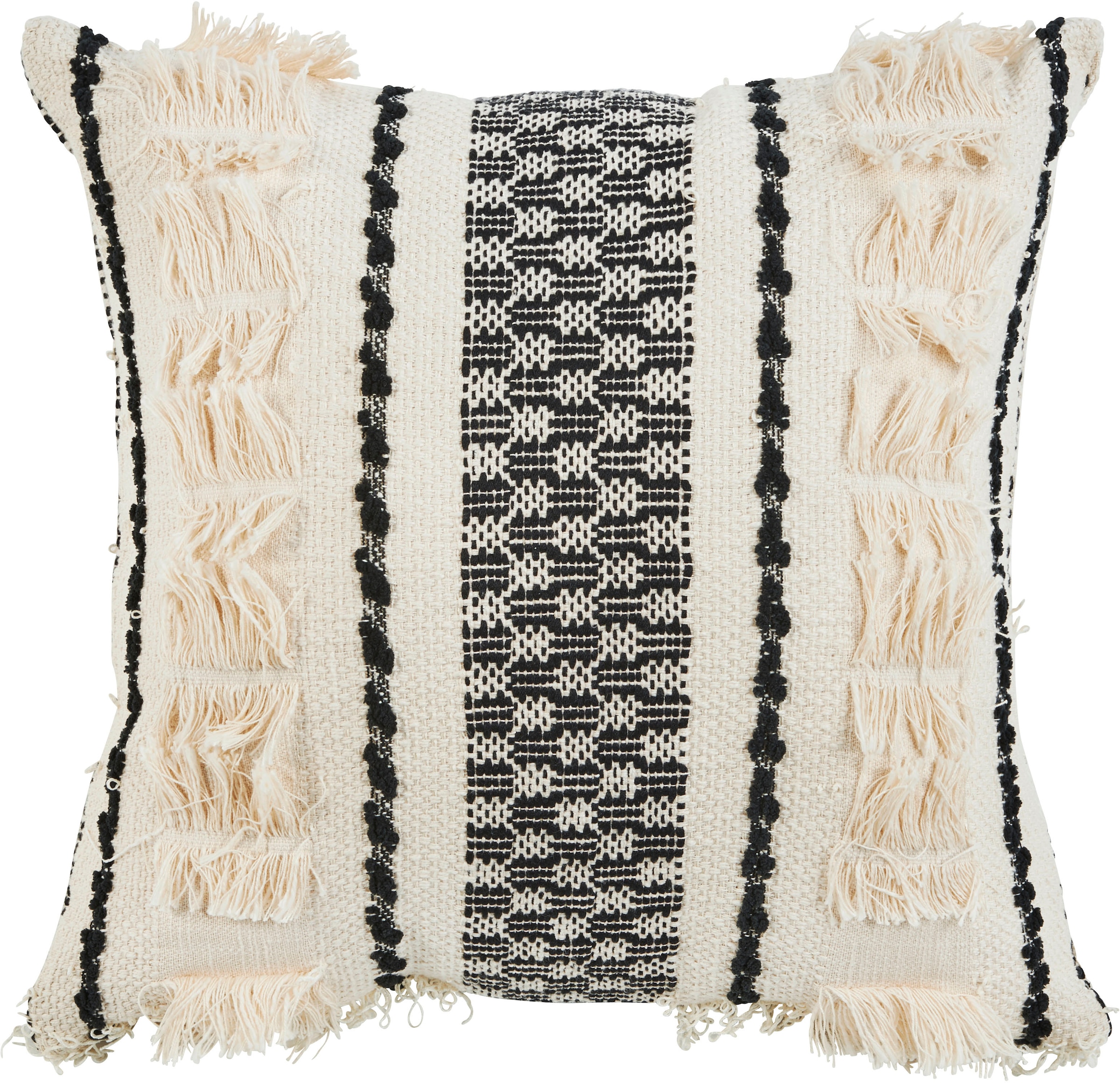 done.® Kissenhülle »Isa« Kissenhülle im Boho-Stil mit dekorativer Verzierung