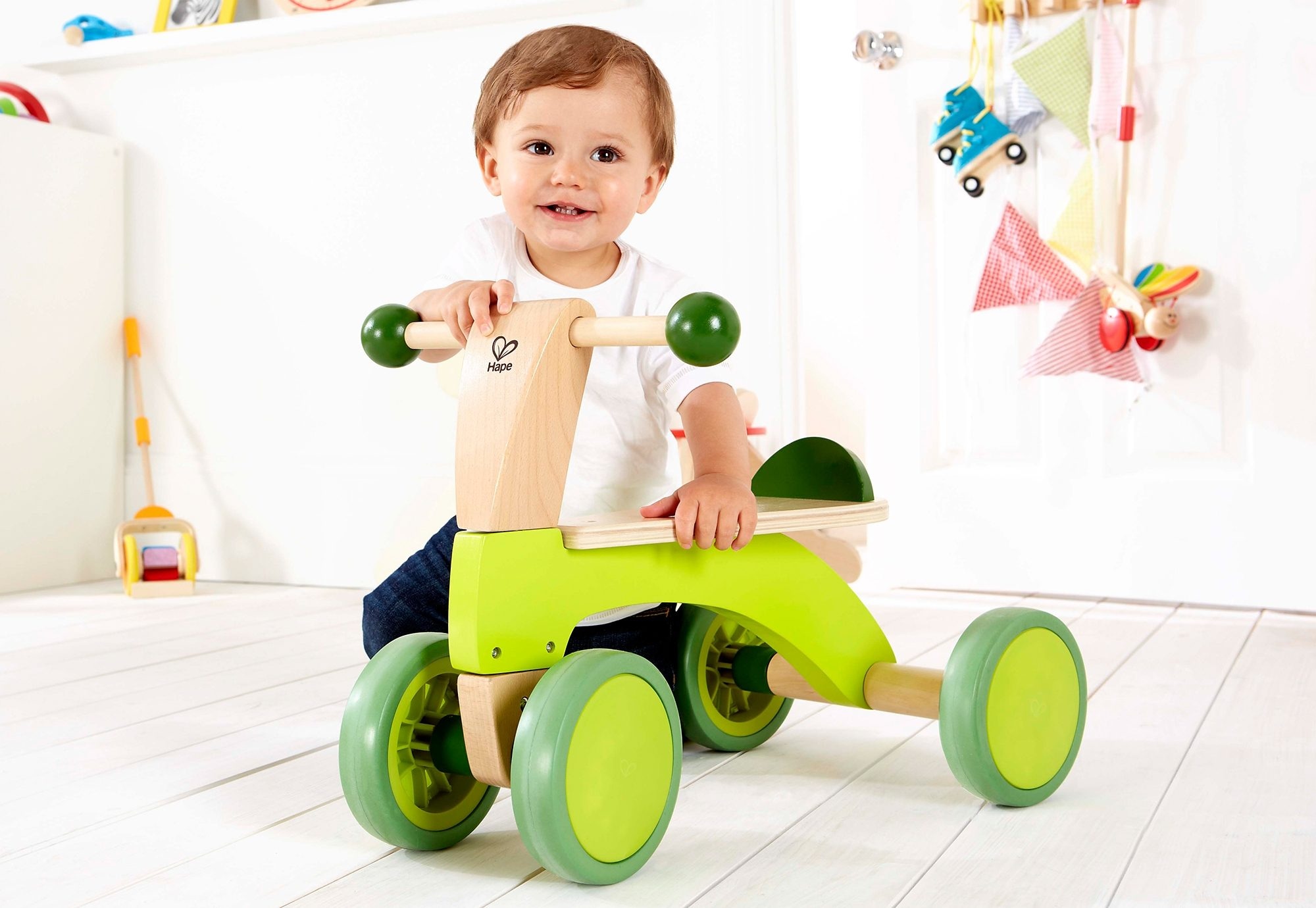 Hape Rutscher »Rutschrad« aus  Holz