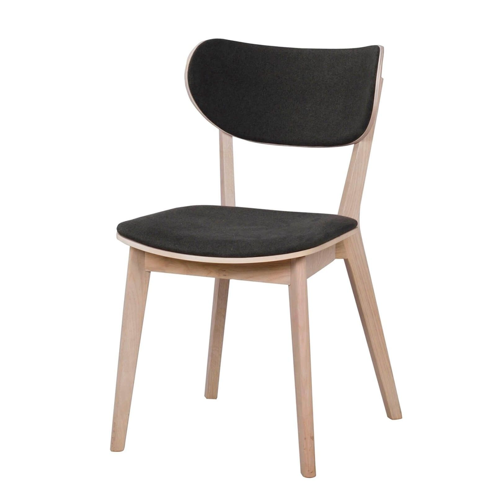 Houten eetkamerstoel Cato Donkergrijs