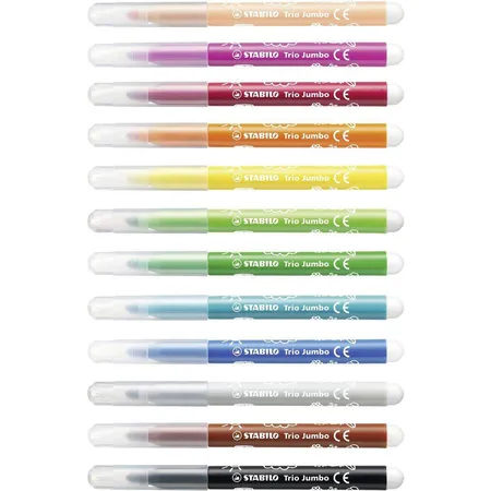 Dicker Filzstift - STABILO Trio Jumbo - 12er Pack - 12 Farben