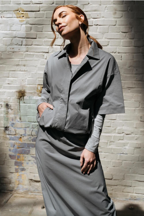 Maicazz grijze dames blouse