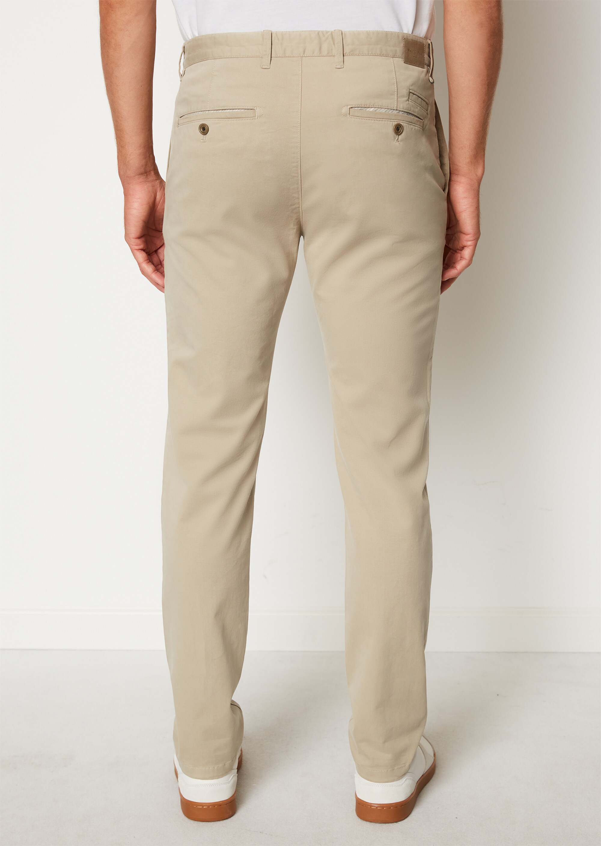 Chino Modell MALMÖ slim aus Bio-Baumwoll-Twill