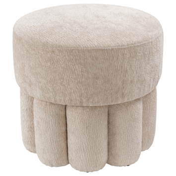 KARWEI Poef Okki zand polyester stof