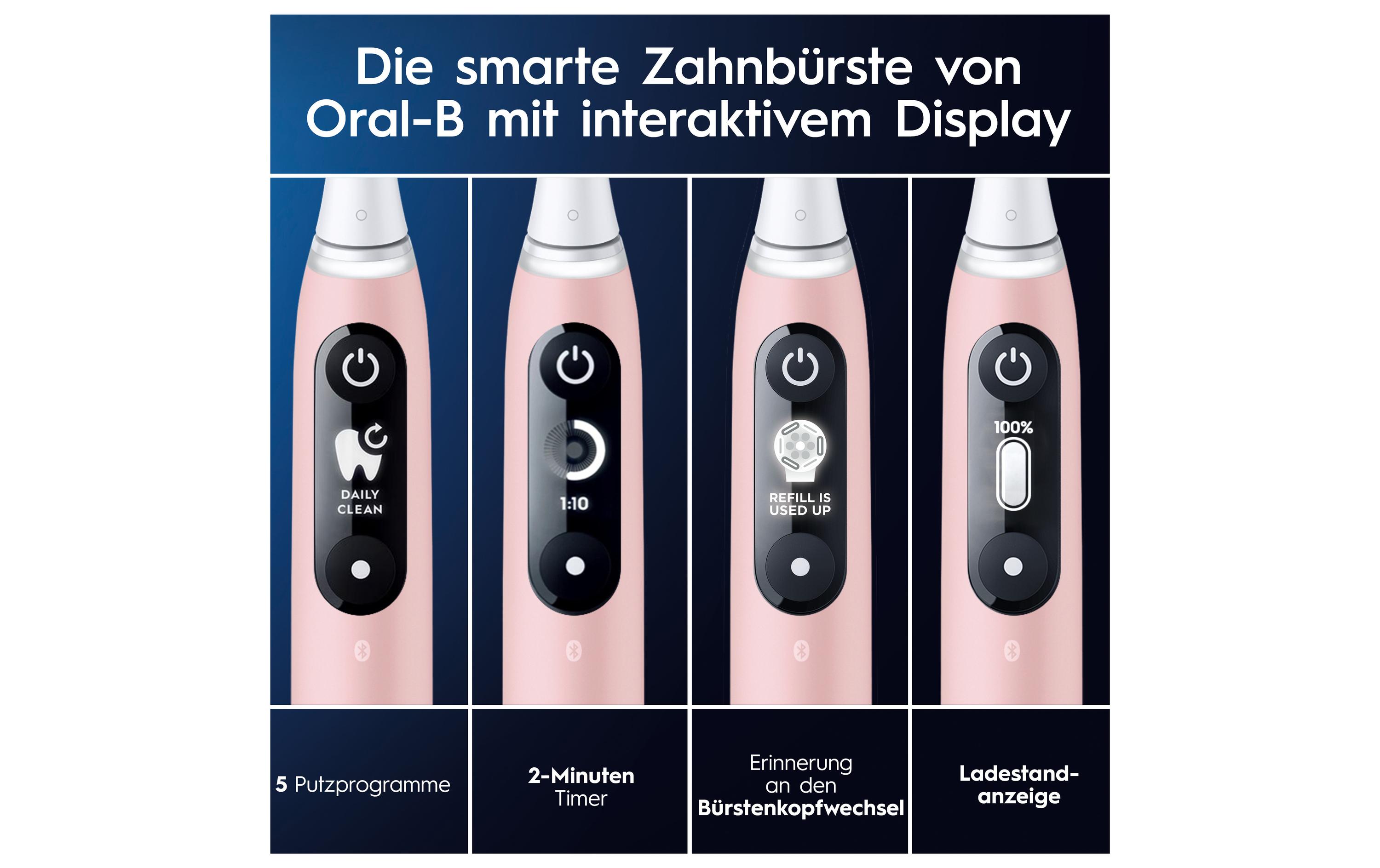 Elektrische Zahnbürste iO Series6 Pink Sand<br>Rotationszahnbürste