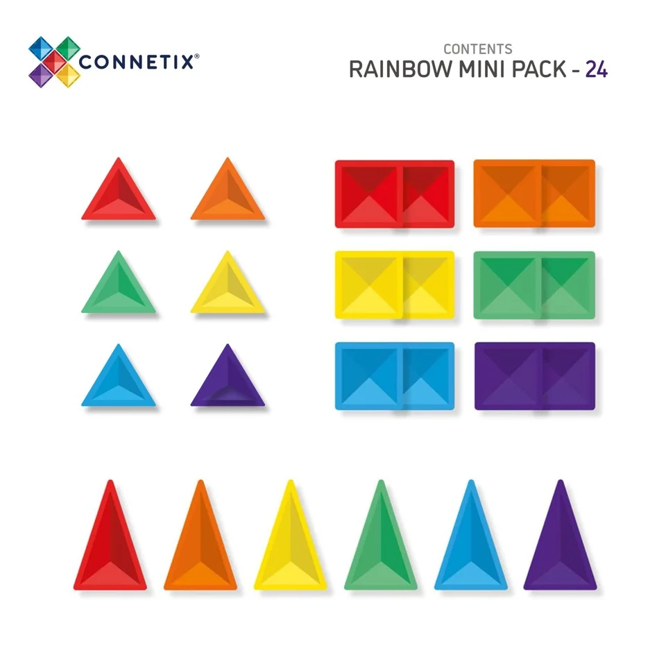 Connetix - Mini Pack magnetsæt 24 dele - (CT-R-00024-MI)