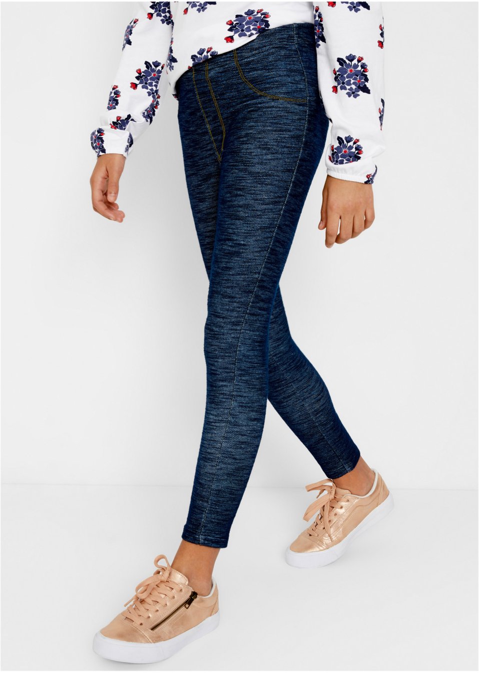 Legging aspect jean fille