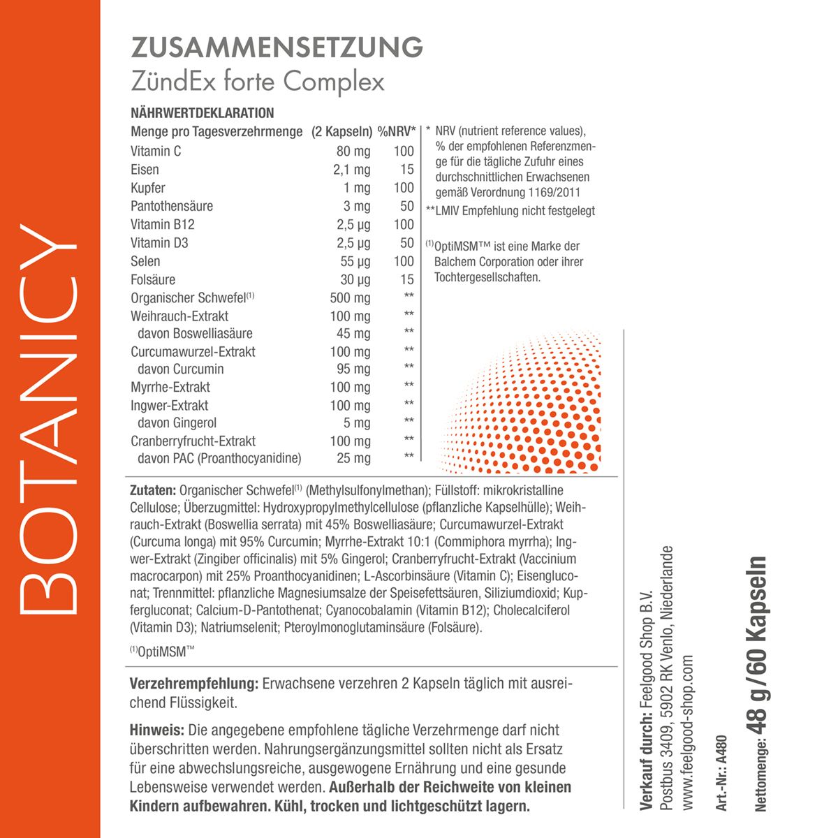 ZÜNDEX forte Complex mit OptiMSMTM