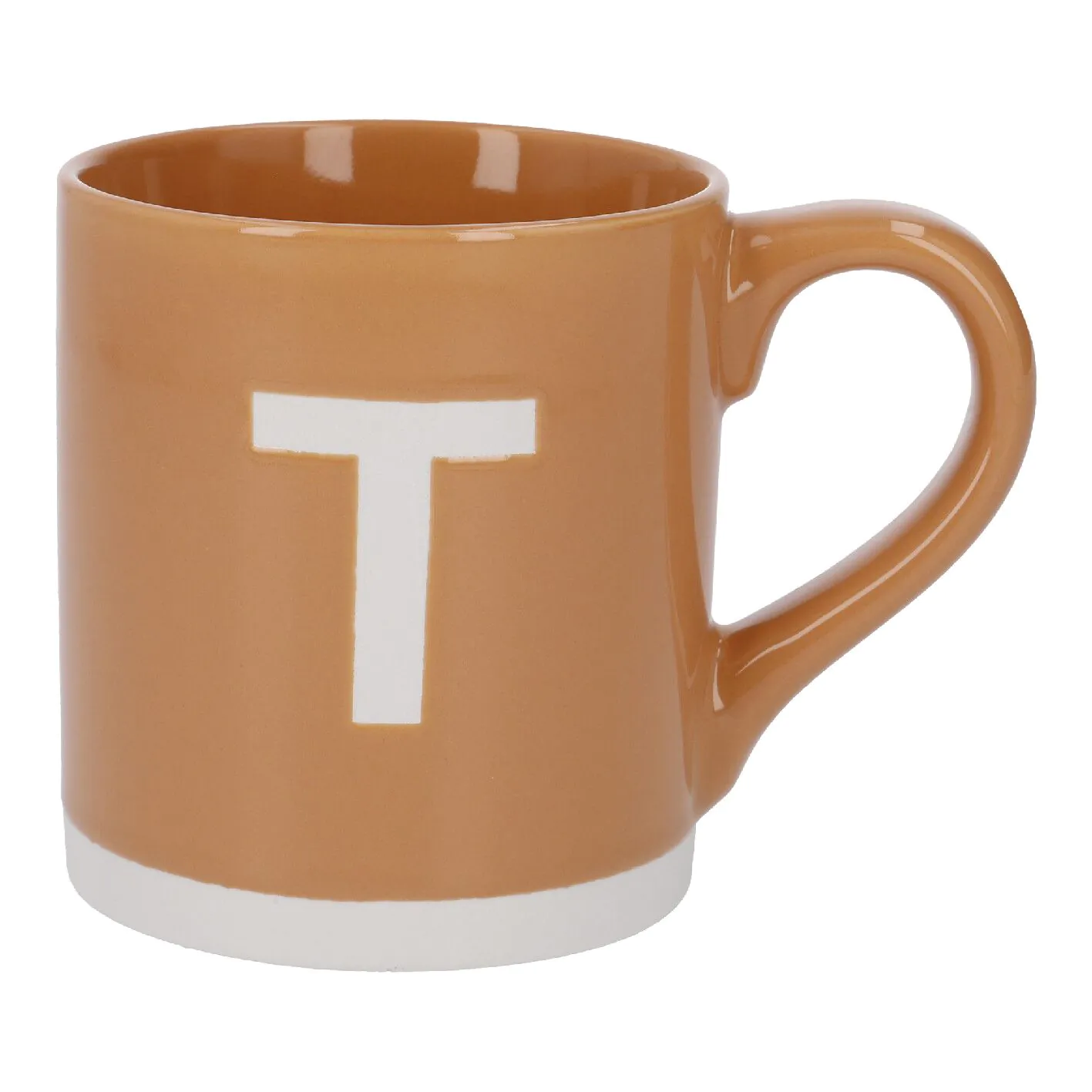Becher Buchstabe/Uni, T/orange, 440 ml