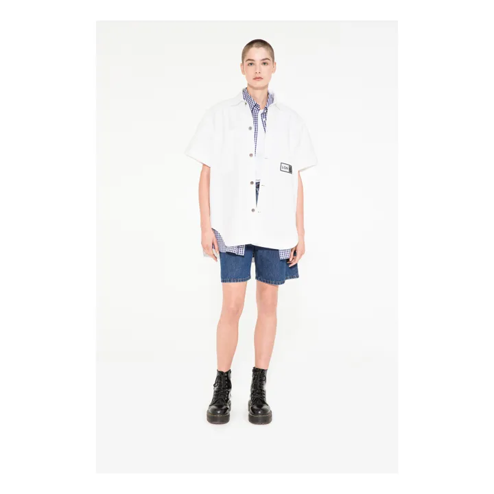 Margaux Lonnberg Chemise Folk Denim | Blanc