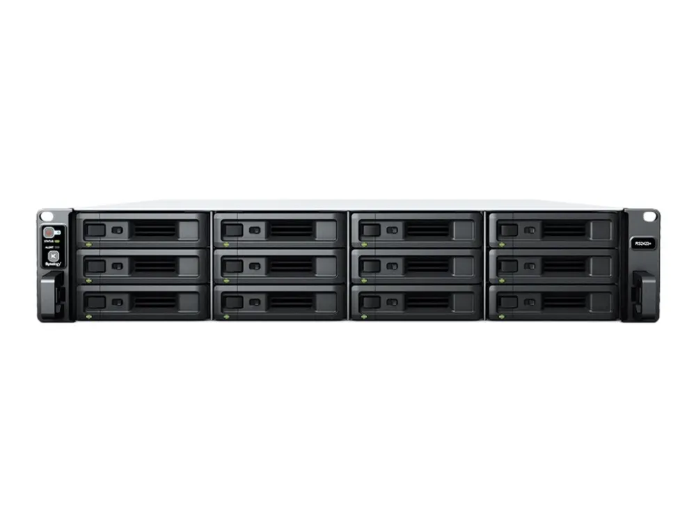 Synology RackStation RS2423  - NAS-server - 12 bays - rackversion - SATA 6Gb/s - RAID JBOD, 0, 1, 5, 6, 10 - RAM 8 GB - Gigabit Ethernet / 10 Gigabit Ethernet - iSCSI support - 2U