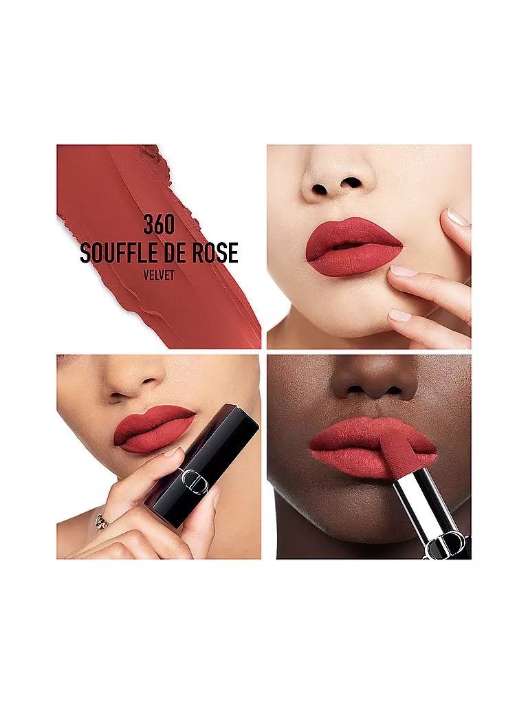 DIOR Lippenstift - Rouge Dior Velvet Lipstick (360 Sou de Rose) rosa
