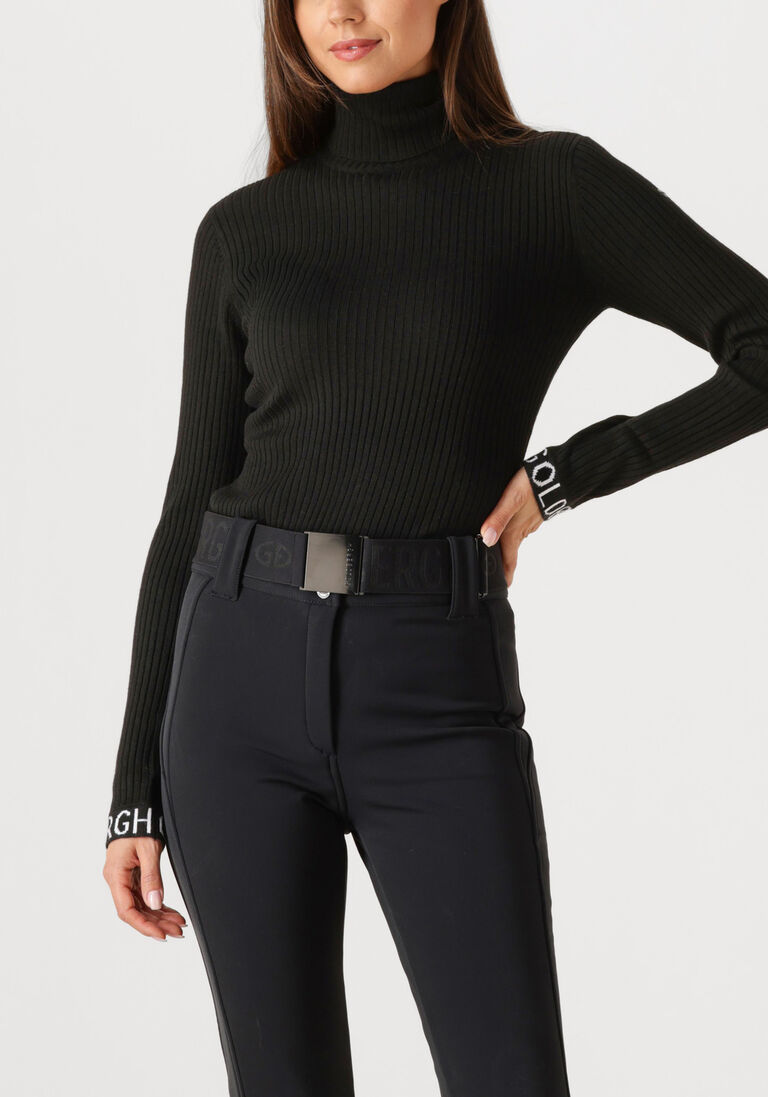 zwarte goldbergh coltrui mira long sleeve knit sweater