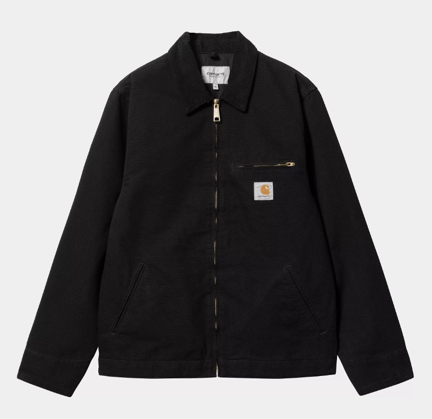 Carhartt WIP Detroit Jacket (Summer) Black / Black Rinsed
