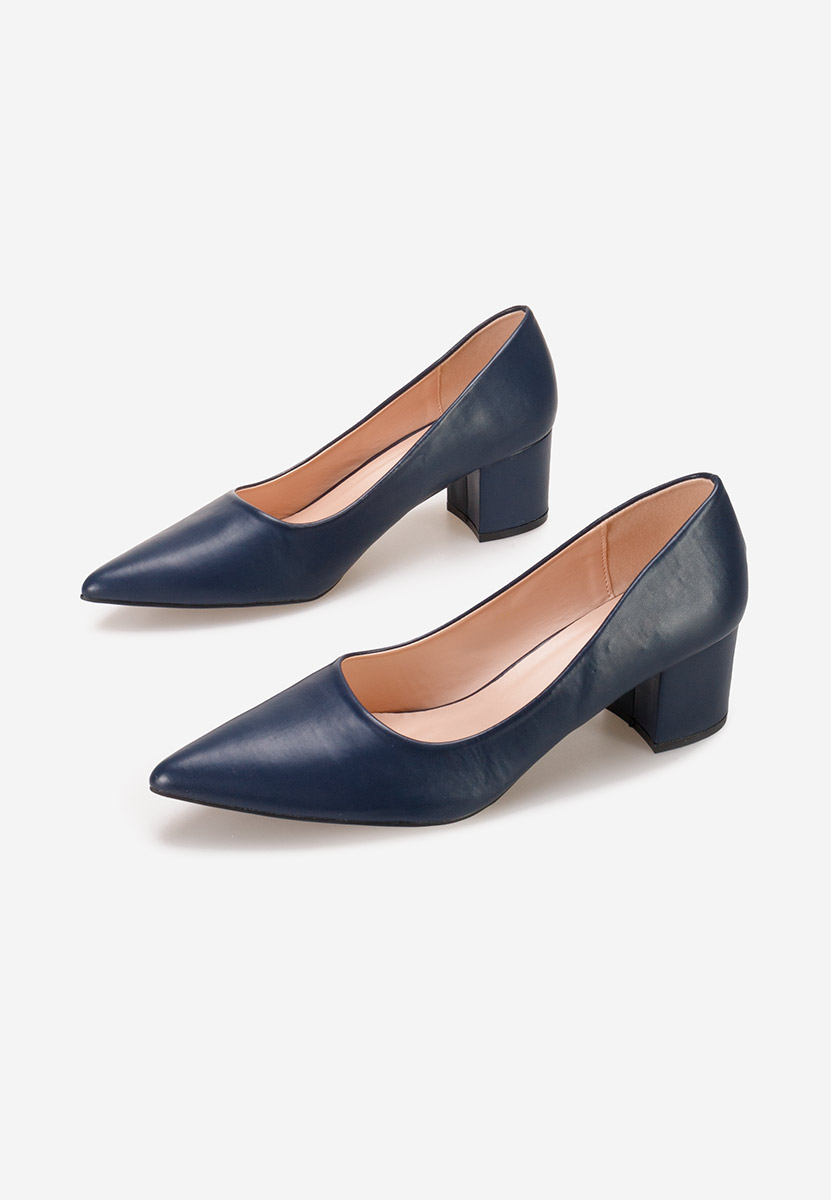 Chaussures à petit talon marine Velmena