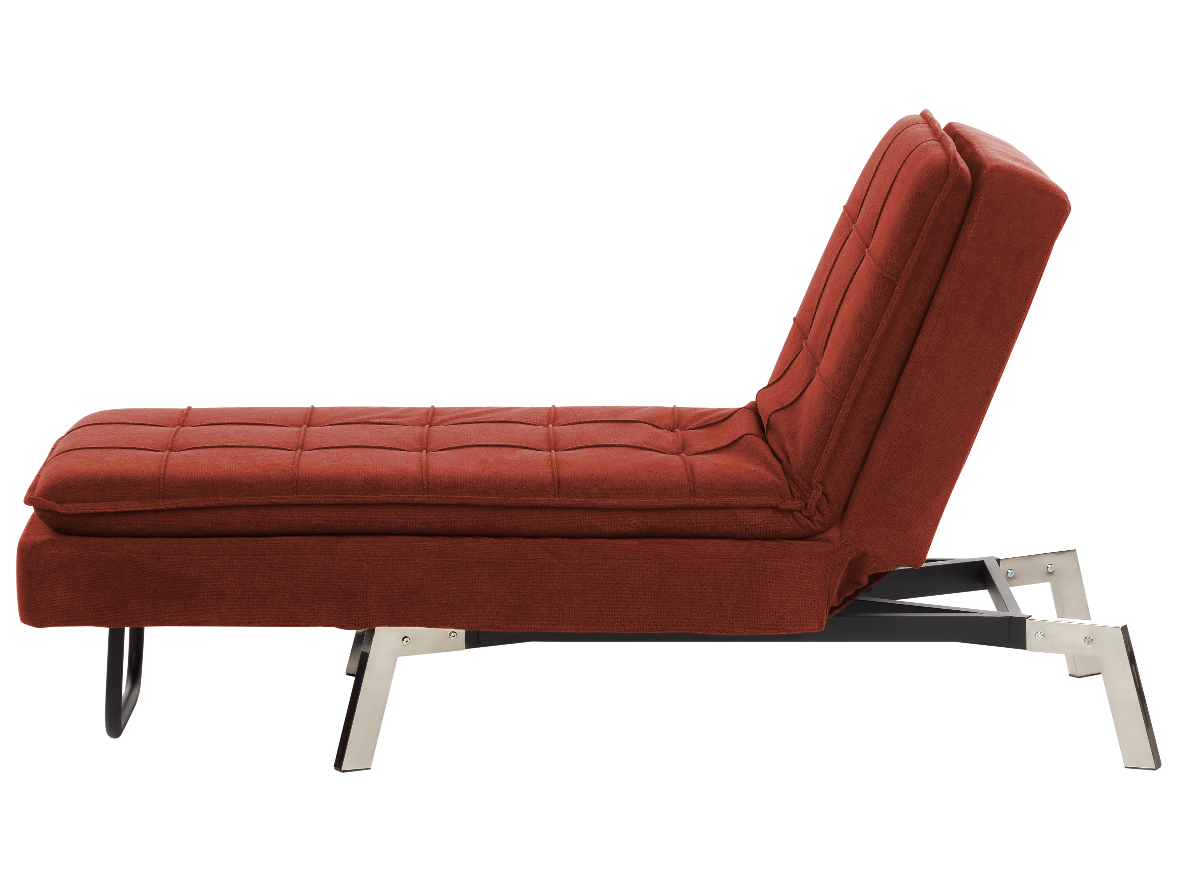 Chaise longue LOIRET Stof Rood