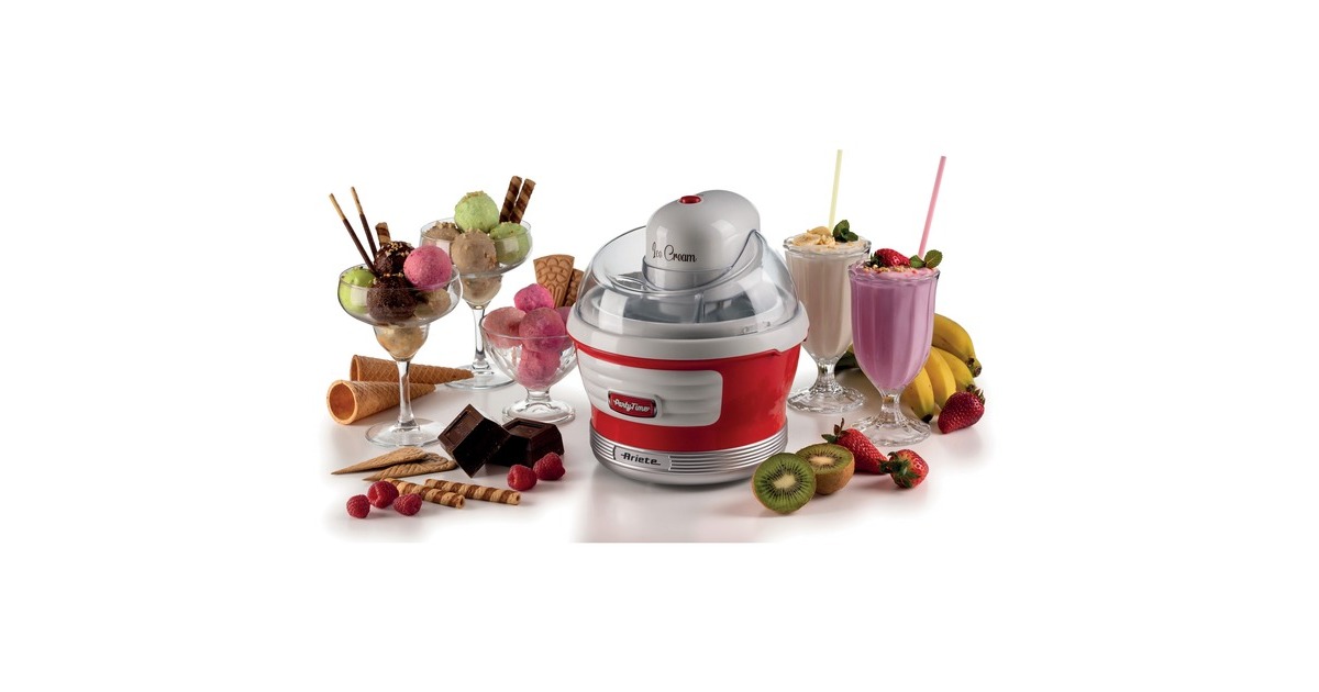 ArieteParty Time IJsmachine 0643/00  (Rood/wit)