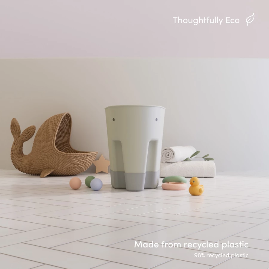 shnuggle Badespielzeug Shnuggle Ellie Badespielzeug-Trocknungsbehälter grau