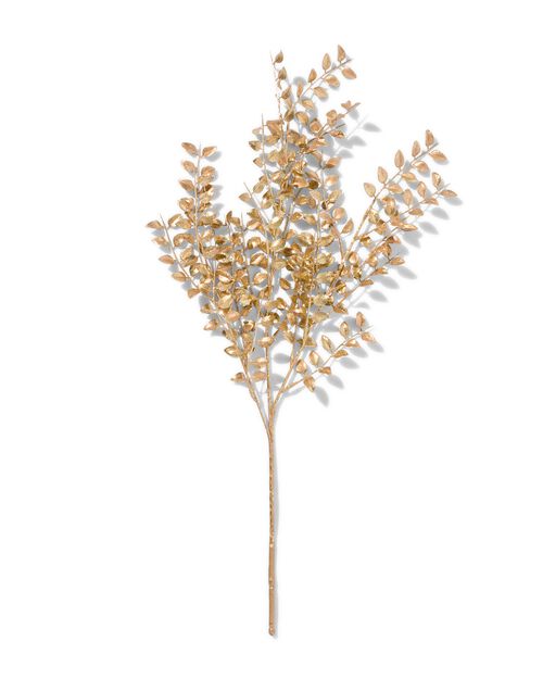 branche de Noël décorative 62cm or