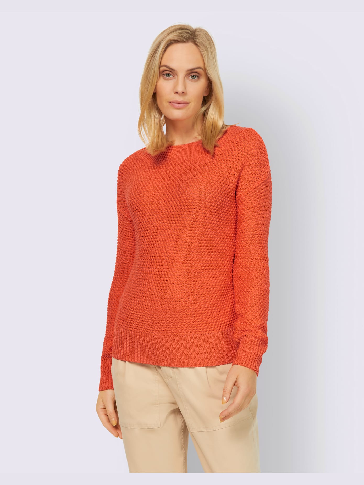 Pull jolie structure tricot
