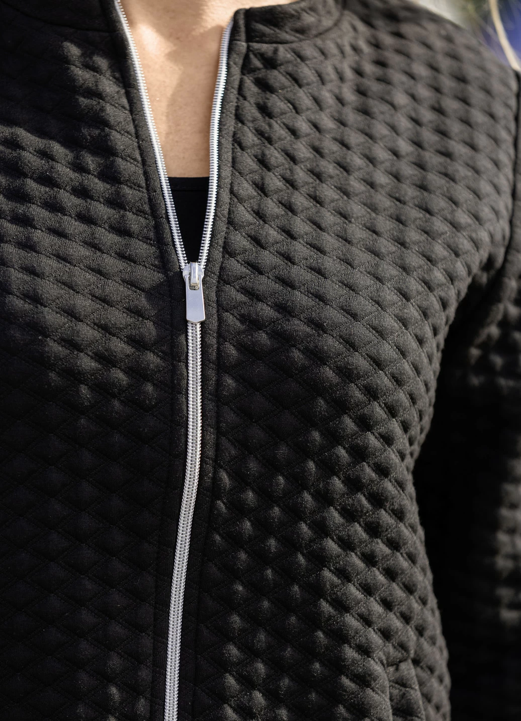 Blusenjacke mit Stehkragen