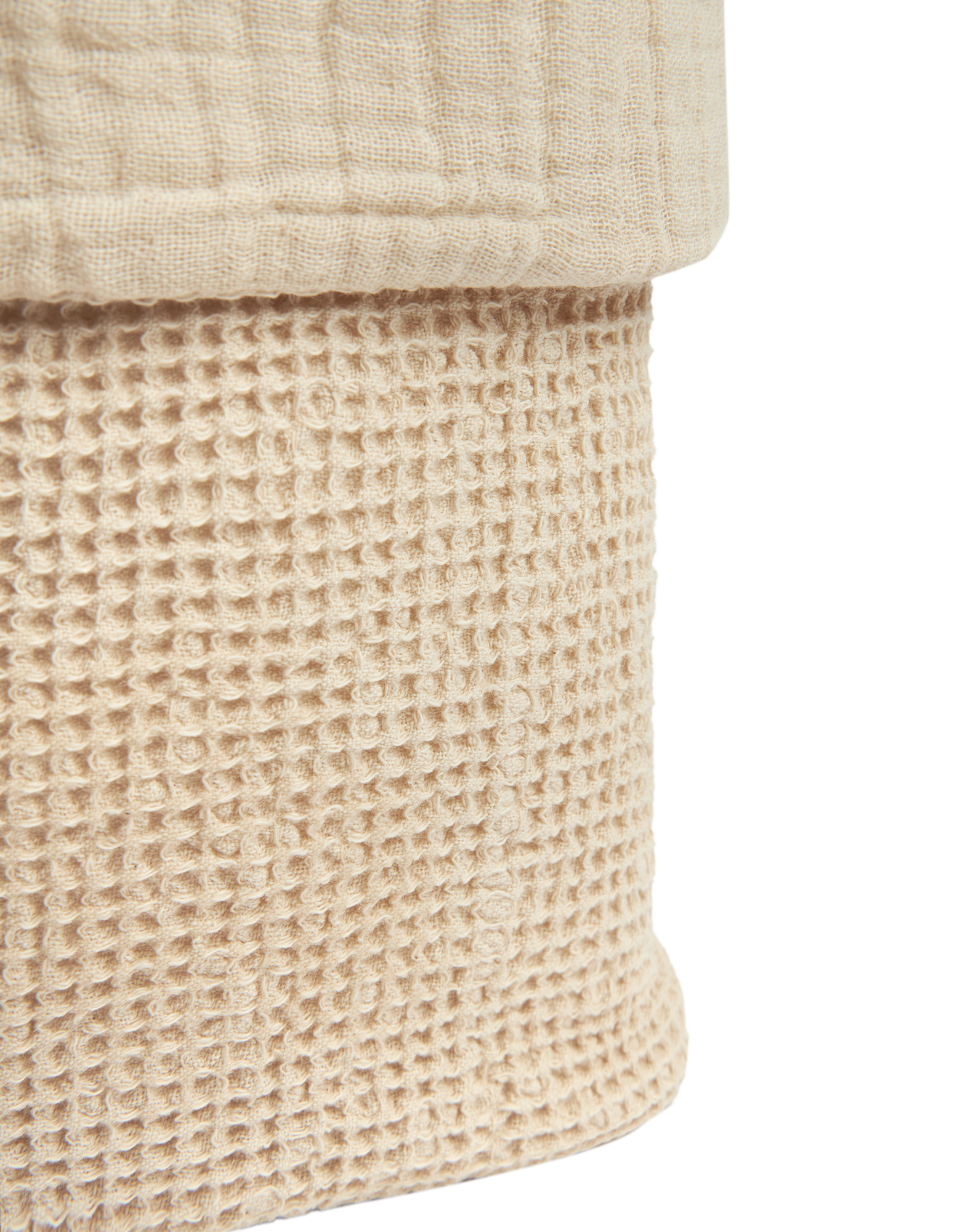 Panier wabi-sabi en coton lavé | Blanc