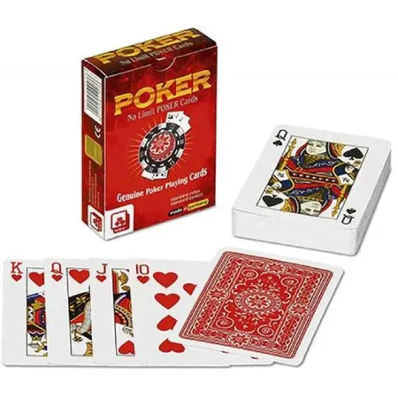 Nürnberger Spielkarten Pokerkarten No 1776 - Premium Kunststoff, rot