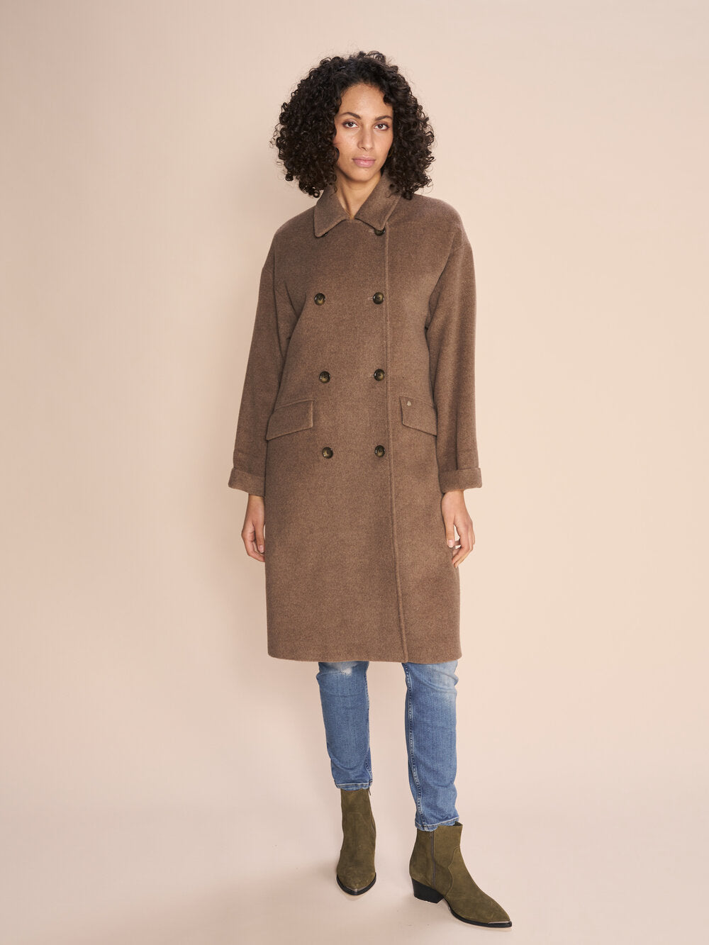 Mos Mosh  Venice Wool frakke - Savannah Tan