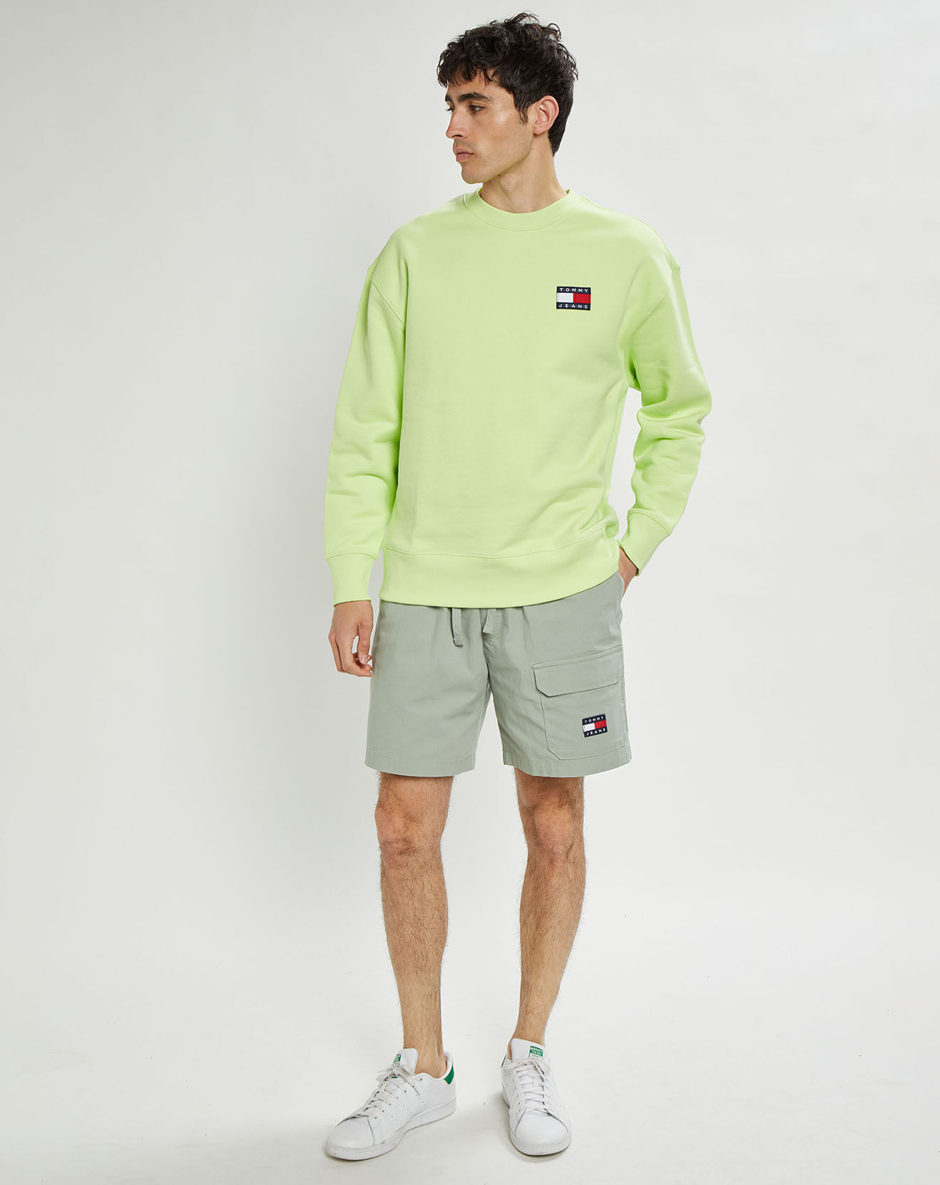 Tommy Jeans Short cargo Pocket Beach vert de gris