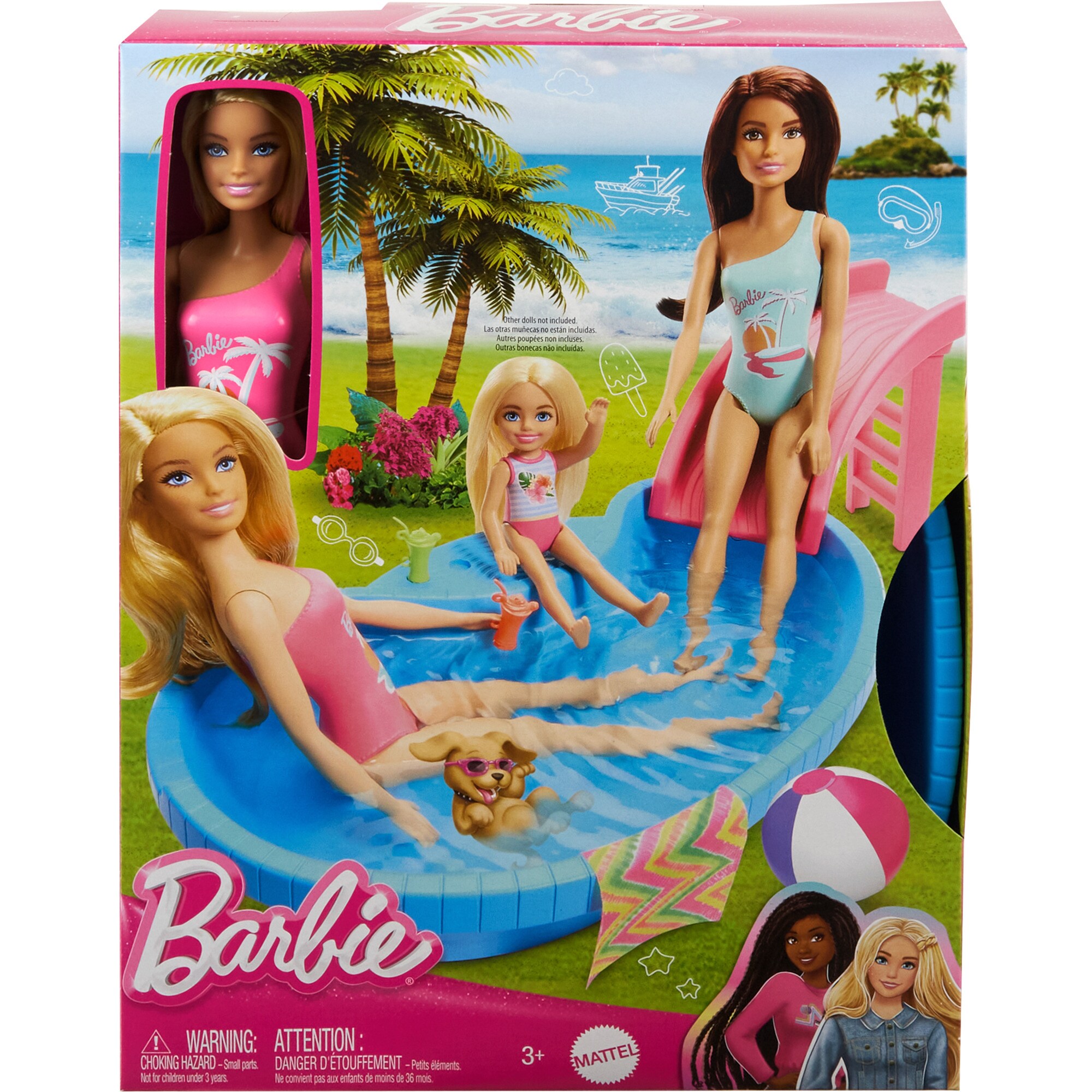 Mattel Puppe Barbie Pool mit Puppe