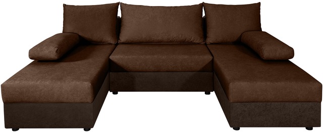 COLLECTION AB Wohnlandschaft »Pico U-Form« Wohnlandschaft,2 X Ottomane,Polyätherschaum Polsterung