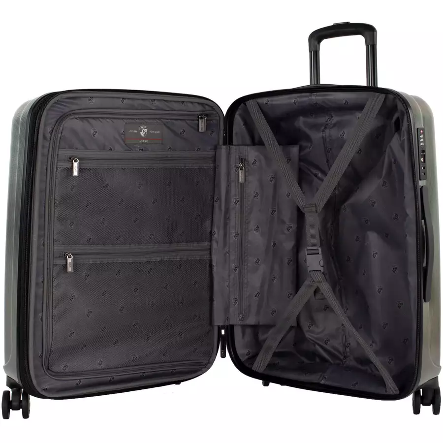 Heys Astro - 4-Rollen-Trolley M 66 cm erw. charcoal