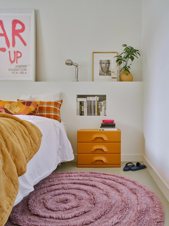 HKliving Round Woolen vloerkleed Ø150 crème