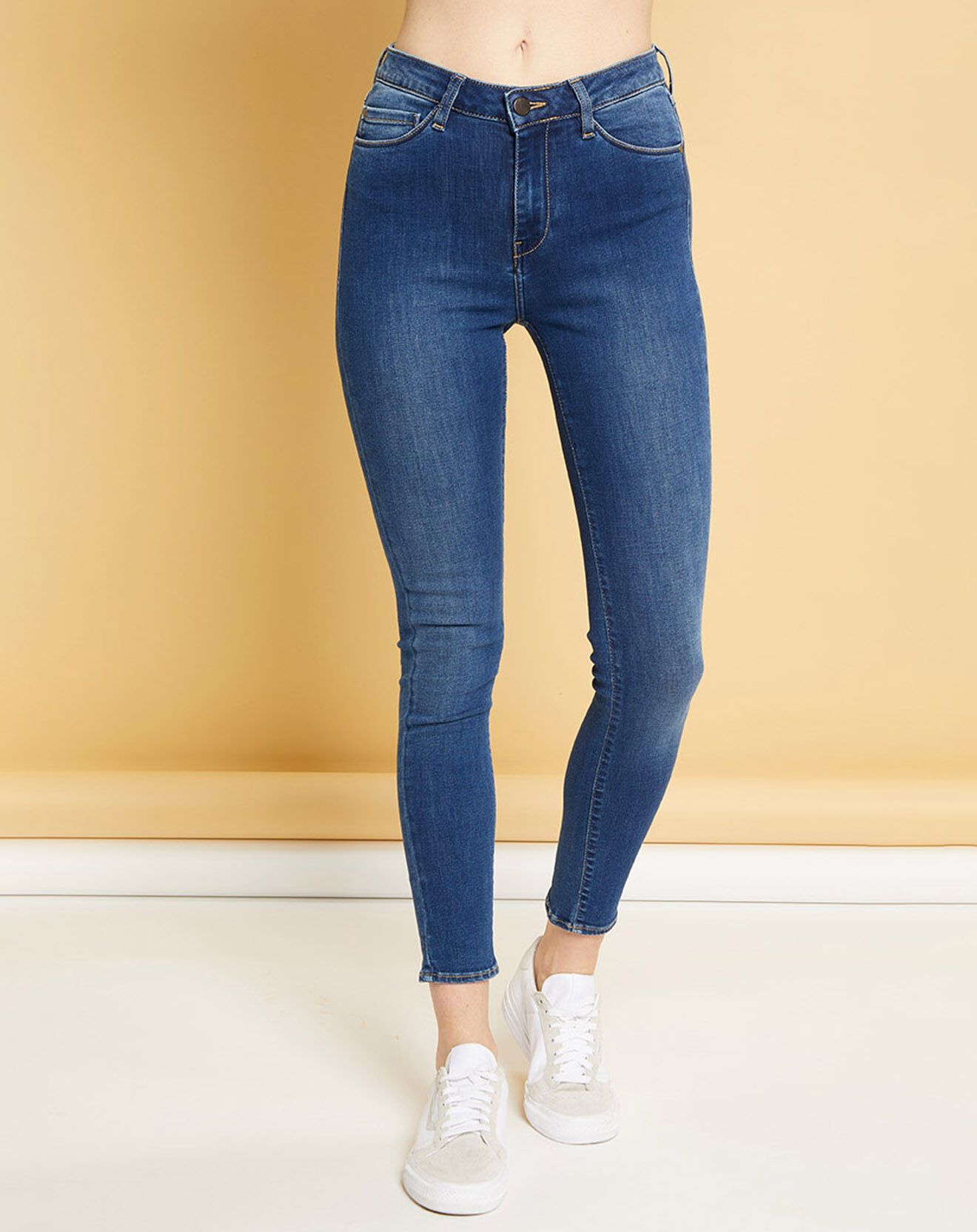 Acquaverde Jean  slim Twiggy bleu foncé