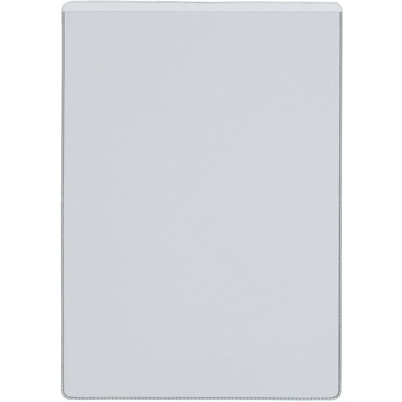 Office World Ausweishülle, 10 Stück, A5, 150 µm, genarbt, transparent