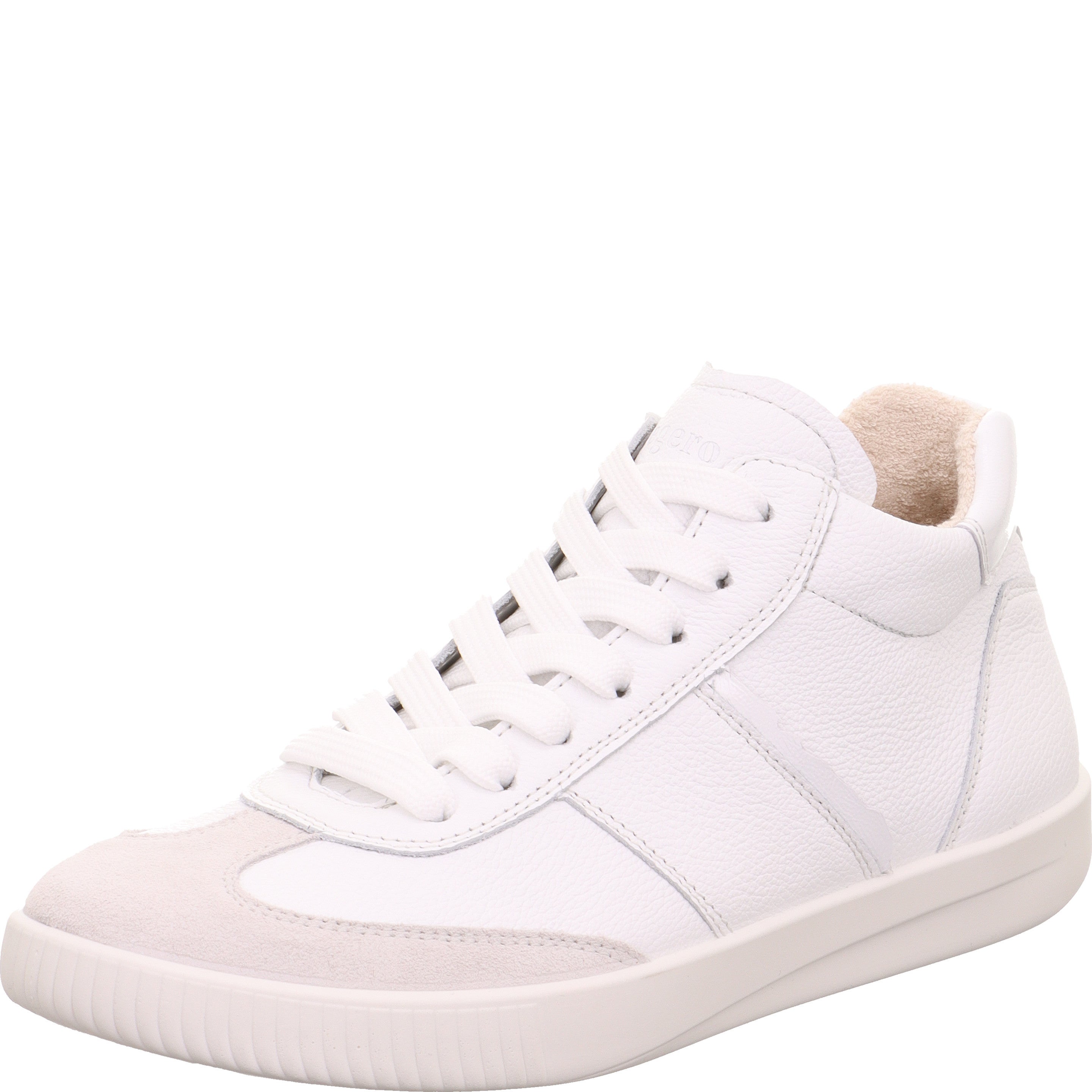 legero SILENCE Damen  Sneaker high mit Schnürung - Farbe: Bright White - Größe: 5