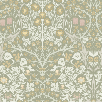 Vliesbehang William Morris at Home Blackthorn Saliegroen (dessin 124253)