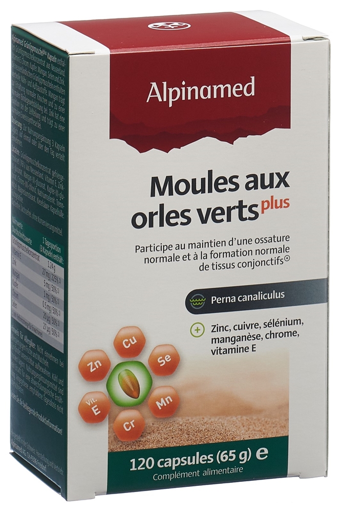 ALPINAMED Grünlippmuschel Plus<br>120 Stück, Kapsel