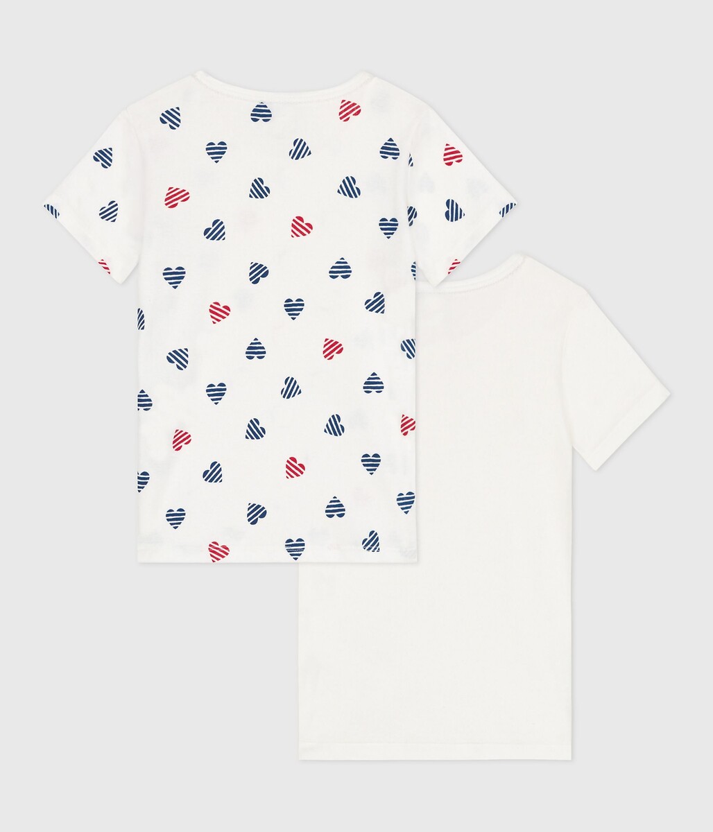 PETIT BATEAU<br>Conjunto de 2 camisetas regata para crianças de 3 a 12 anos